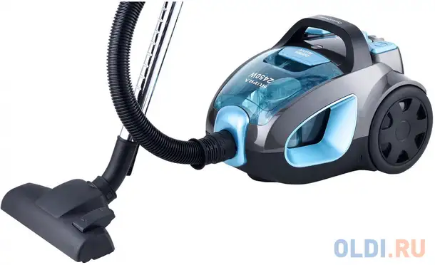 Пылесос supra vcs-2440 сухая уборка бирюзовый/черный, фотография 1