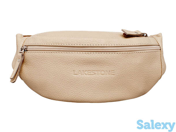 Кожаная поясная сумка ellis light beige, фотография 1