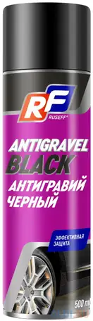 25361n ruseff антигравий черный 500 мл (аэрозоль/баллон 650 мл), фотография 1