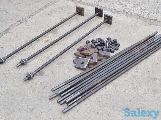 Болты фундаментные анкерные тип прямой и с загибом, фотография 1