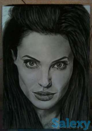 Портрет карандашом,цветной,сухая кисть, поп-арт в подарок!скидки, фотография 1