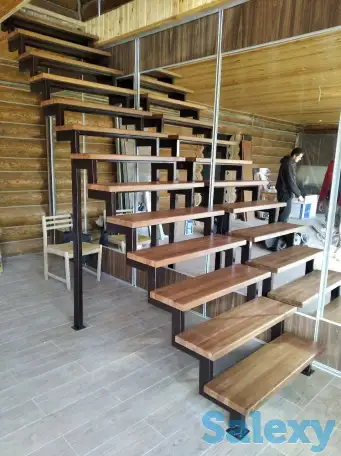 Лестницы на металлокаркасе по индивидуальному проекту, фотография 1