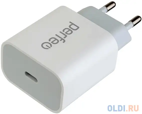 Зарядное устройство perfeo i4641 usb-c белый, фотография 1