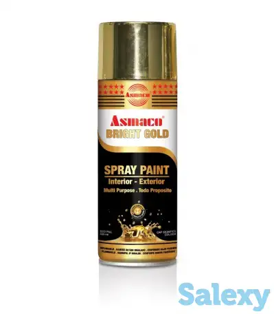 Аэрозольная краска золото блестящее Asmaco, фотография 1