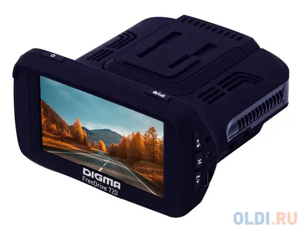 Видеорегистратор с радар-детектором digma freedrive 720 gps черный, фотография 1