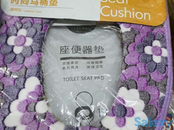 Мягкое Сидение для туалета, сиденье, сидушка для унитаза, сиреневый фиолетовый цвет, фотография 2