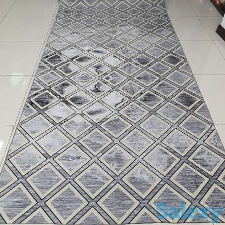 Коврик метражом, трендовая ковровая дорожка Ковер 120 см Серая, фотография 2