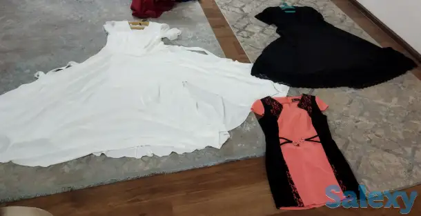РАЗОМ СРОЧНО Б/У свадебное платье, платья, куртки, кожаная обувь, сумки, накидка с мехом, фотография 12