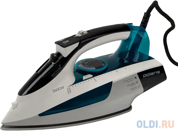 Утюг polaris pir 2695ak 2600вт белый/бирюзовый, фотография 1