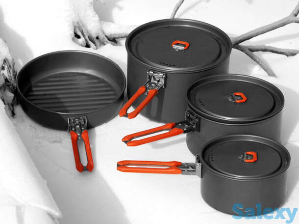 Набор посуды туристический fire-maple feast 5 из анодированного алюминия, фотография 1