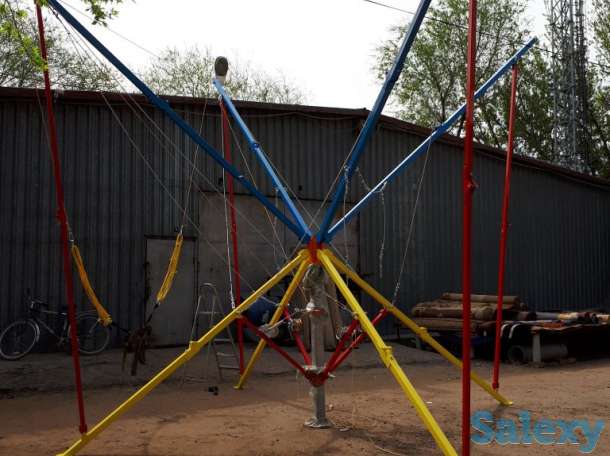 Батут банджи, тарзанка, 4х местный производство Россия., фотография 1
