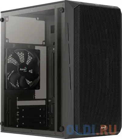 Корпус microatx aerocool cs-107-a-bk-v1 без бп чёрный, фотография 1