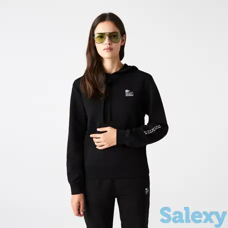 Женская толстовка lacoste regular fit из хлопкового флиса, фотография 1