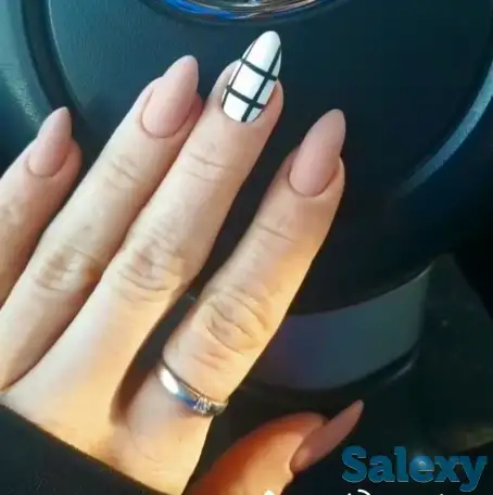 Маникюр, гелевое покрытие, наращивание, фотография 3