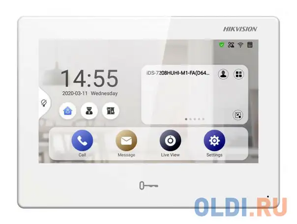 Видеодомофон hikvision ds-kh9310-wte1(b) белый, фотография 1