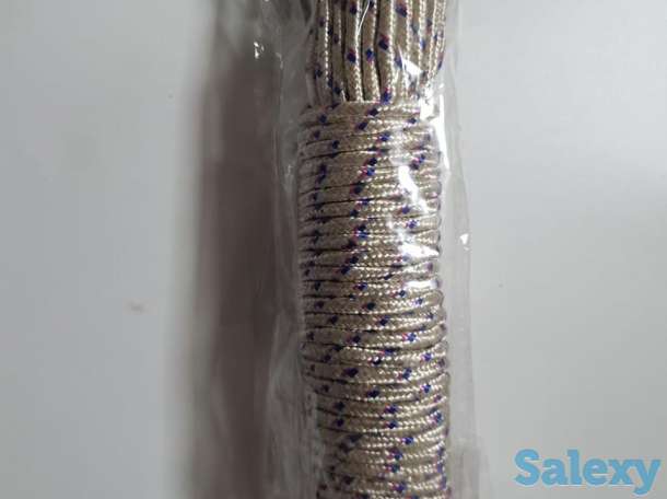 Веревка хозяйственная качественная 20м голубая, фотография 4