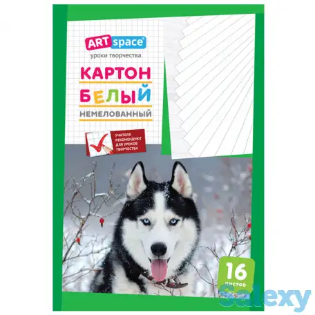 Картон белый A4, ArtSpace, 16л., немелованный, Lamark, фотография 1