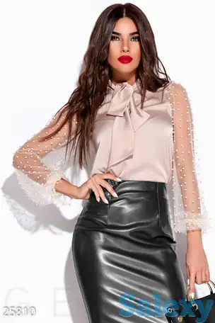 Эффектная шелковая блуза, фотография 1