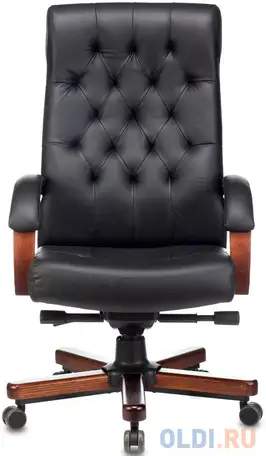 Кресло руководителя бюрократ t-9928walnut чёрный, фотография 1