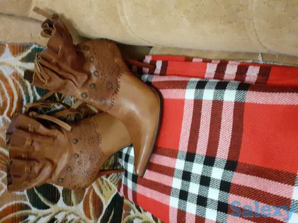 Сапоги  новые кожа, фотография 1