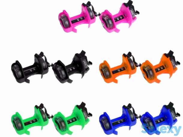 Ролики насадки на обувь + дарим наколенники или бутылку H2O, фотография 2