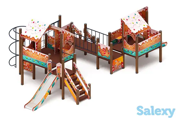 Теремок (пряничный домик) - дик 2.07.03-02 - игровой комплекс h=750 h=1200, фотография 1