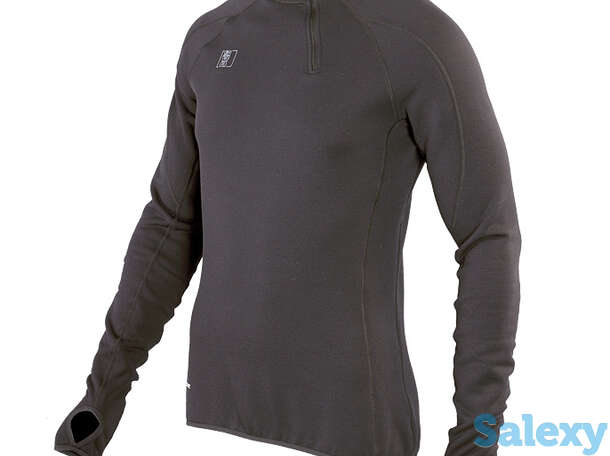 Термобелье майка сивера сноуи с воротником и полуперчаткой мужская черная, фотография 1