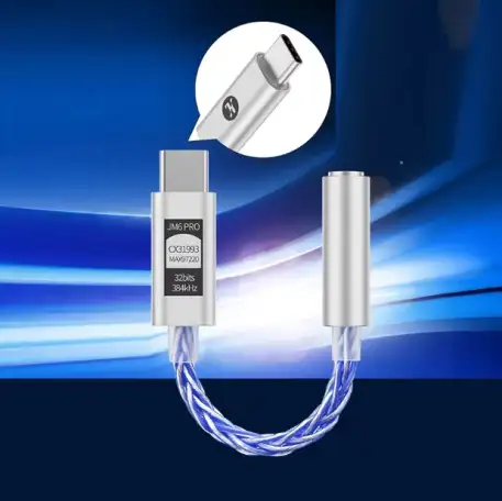 ЦАП Усилитель JCALLY JM6 Pro Type-C на 3,5 мм, фотография 4