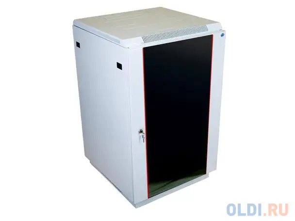 Шкаф напольный 18u цмо штк-м-18.6.8-1ааа 600x800mm дверь стекло, фотография 1