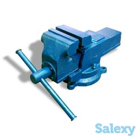 Тиски слесарные чугунные поворотные ТСЧ-200НЧ, фотография 1