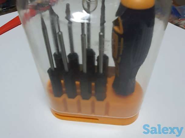 Отвертка в наборе с насадками 9 предметов, отличное качество, фотография 3