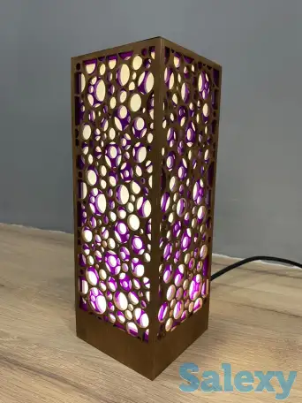 Фиолетовый Интерьерный светильник - ночник, фотография 5