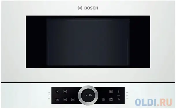 Встраиваемая микроволновая печь bosch bfl634gw1 900 вт белый, фотография 1