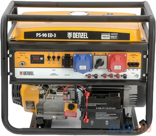 Генератор бензиновый ps 90 ed-3, 9,0квт, переключение режима 230в/400в, 25л, электростартер//, фотография 1
