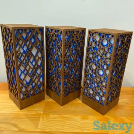 Голубой Интерьерный светильник-ночник, фотография 11