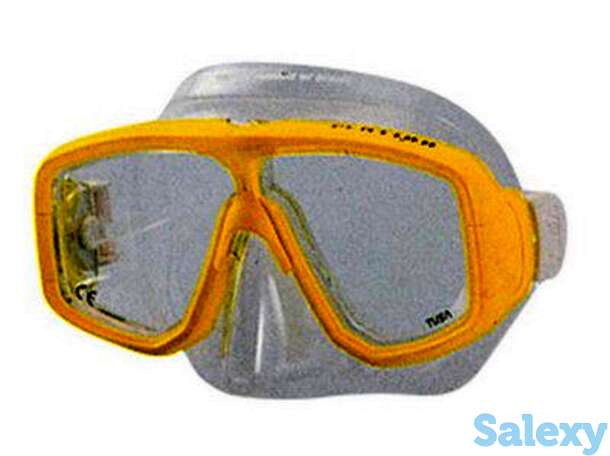 Маска подводная tusa platina (прозрачный силикон) yellow, фотография 1