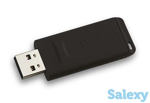 Флеш накопитель verbatim slider 32gb usb 2.0 (98697). черный, фотография 1