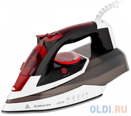 Утюг brayer br4005 2400вт коричневый, фотография 1
