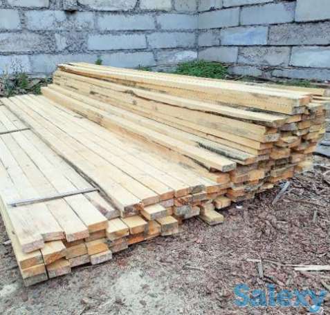 Пиломатериал, Доска обрезная, Необрезная, Стропила Брус Обрешетка, фотография 1