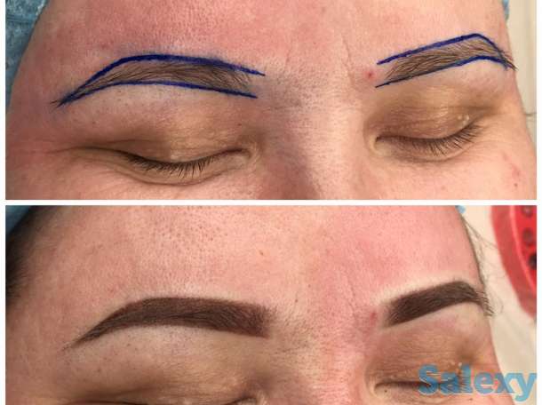 Перманентный татуаж бровей губ., фотография 2