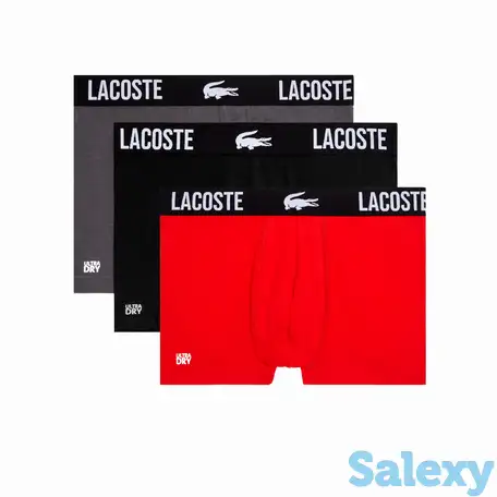 Мужское нижнее бельё lacoste (3 шт.), фотография 1