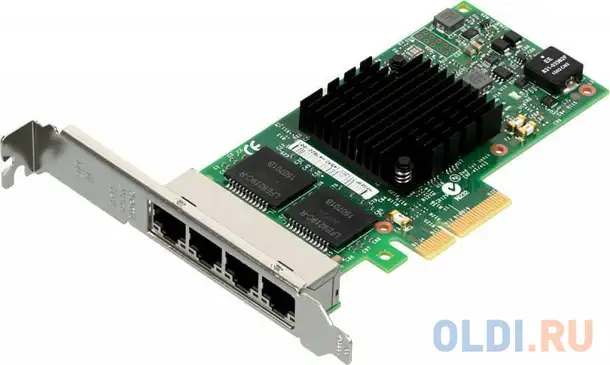 Сетевая карта intel i350t4 v2 936716, 4x1gbe, pcie2.1 x8, vmdq, pci-sig*, фотография 1