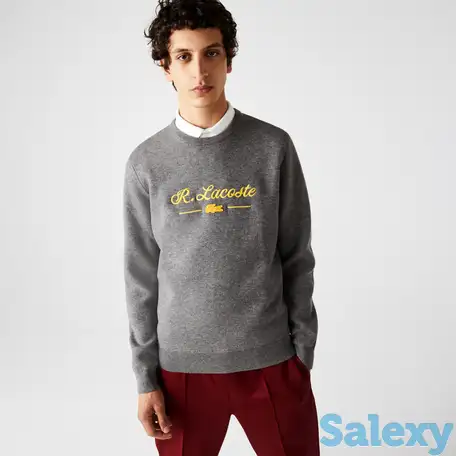 Мужской свитер lacoste из смеси шерсти и хлопка, фотография 1