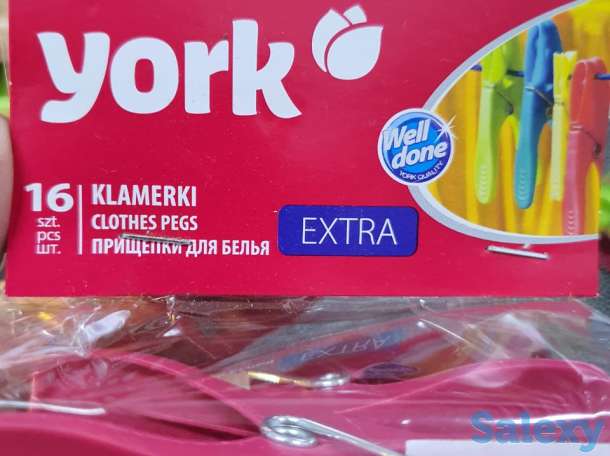 Прищепки York Extra для белья и тяжелой одежды 16 шт, фотография 3