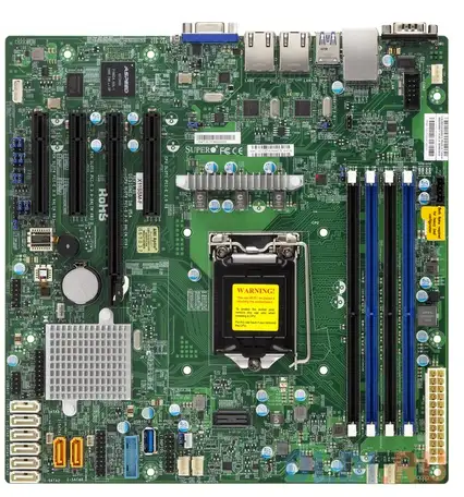 Материнская плата supermicro mbd-x11ssm-f-b socket 1151 c236 4xddr4 2xpci-e 4x 2xpci-e, фотография 1