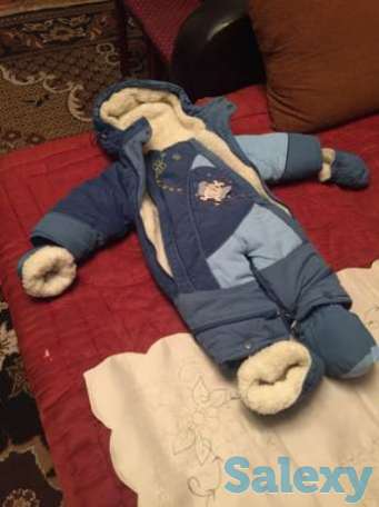 Комбинезон из натуральной овчины с сапожками и варежками, фотография 1