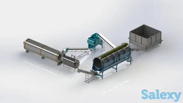 Линия по отделению косточек винограда от жмыха, фотография 1