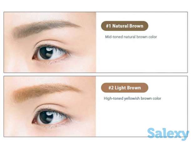 Тушь для бровей holika holika wonder drawing 1 sec. finish browcara, цвет #2 light brown | светло-бежевый, фотография 3