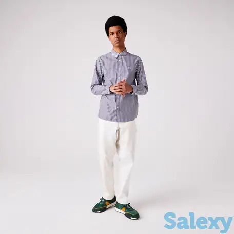 Мужская рубашка lacoste regular fit в полоску, фотография 1