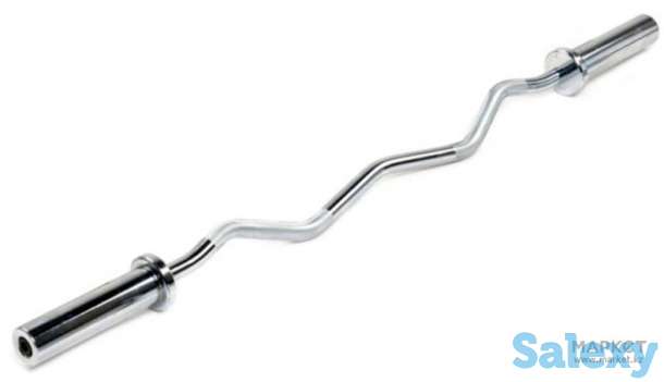 Гриф олимпийский кривой длина 120см, фотография 1